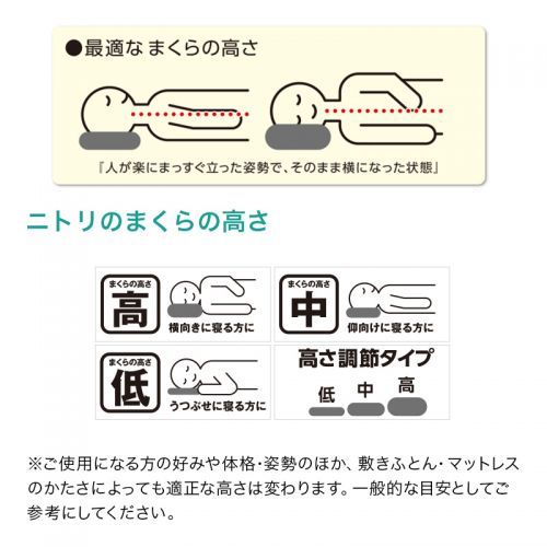 ニトリの枕の人気おすすめランキング15選 肩こり対策 横向き用 高さ調整できるもの セレクト Gooランキング
