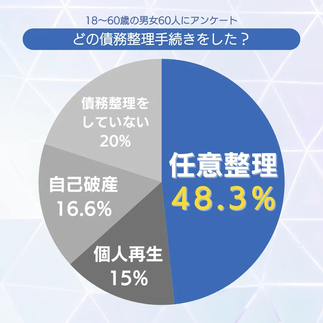 どの債務整理手続きをした？